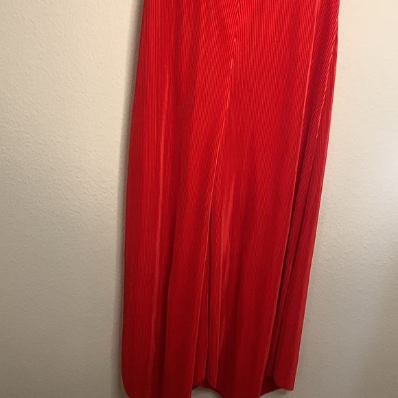 Size 14 NWT By Anthropologie Plisse Halter Jumpsuit - Picture 6 of 8